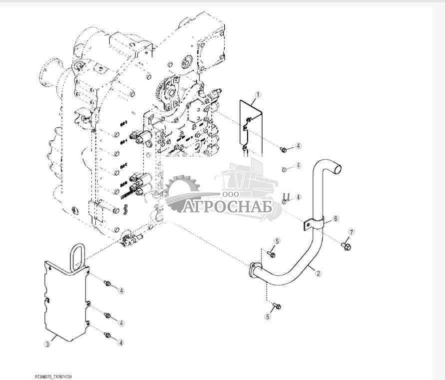 Крышки трансмиссии (гидротрансформатор) 